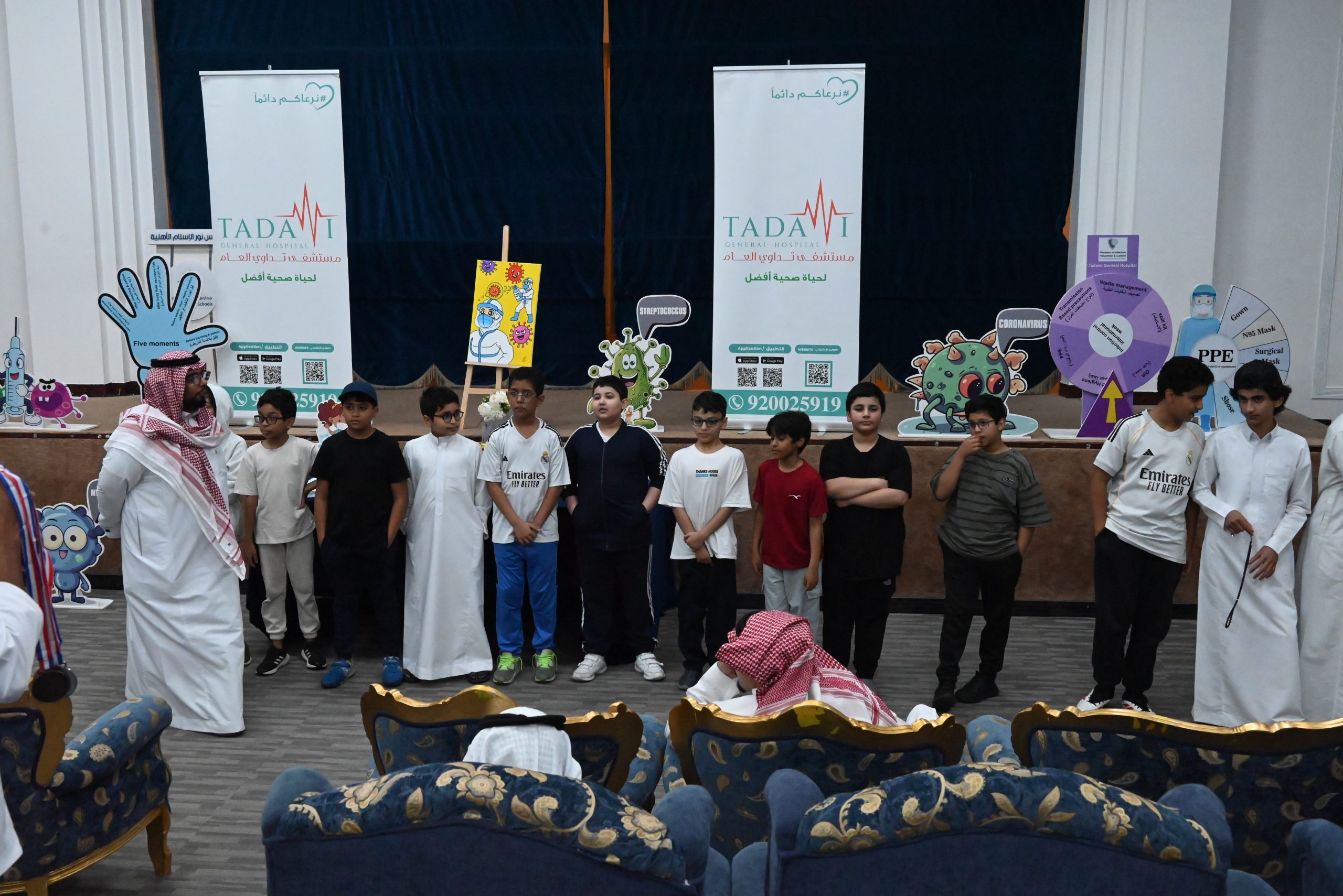 مشاركة مستشفي تداوي العام مع مدارس نور الإسلام في برنامج مكافحة العدوى